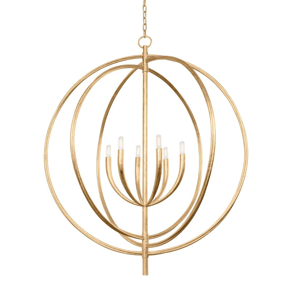 Troy Lighting Fillea VINTAGE GOLD LEAF 40W x 40L x 47.5H Pendant