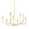 Troy Lighting Norman Vintage Gold Leaf 32W X 32L X 18.5H Chandelier