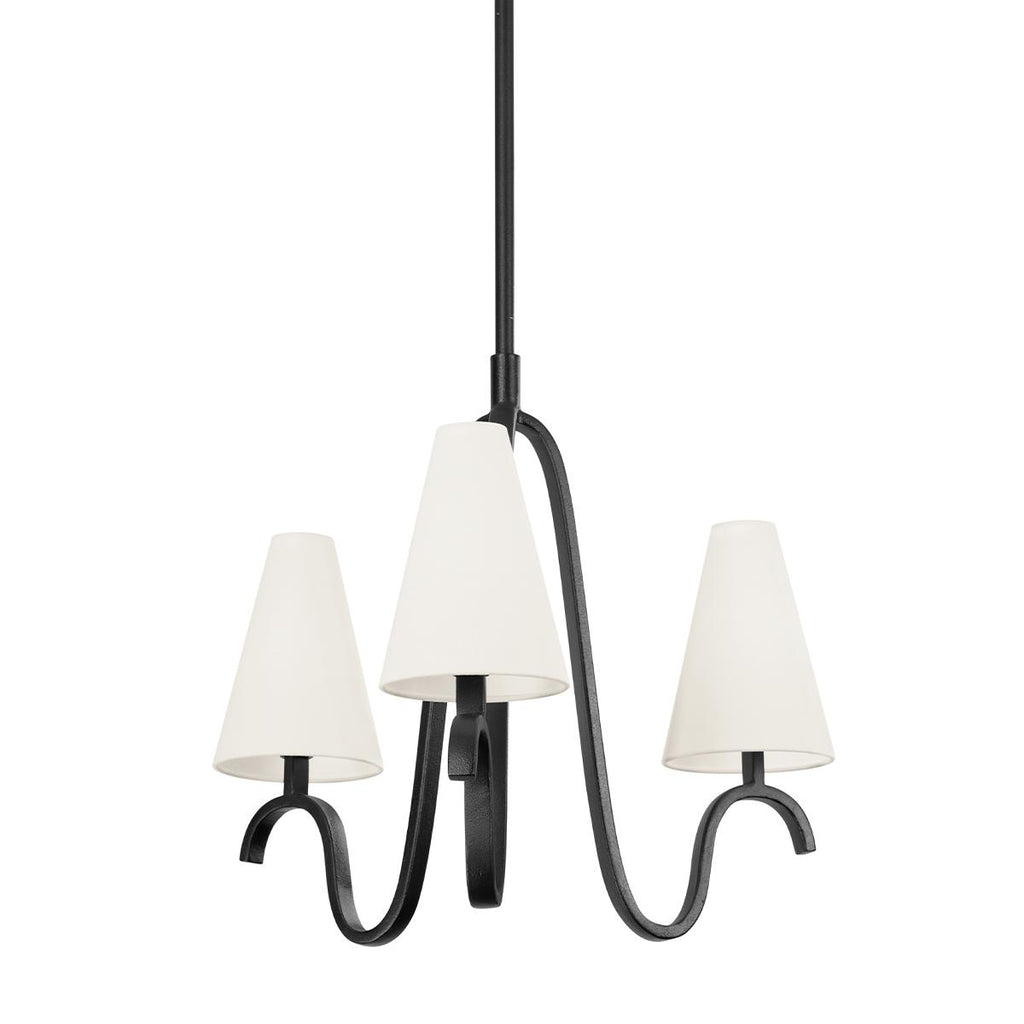 Troy Lighting Melor FORGED IRON 26.75W x 26.75L x 22.5H Chandelier