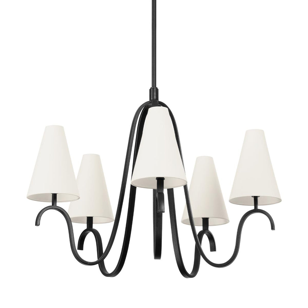 Troy Lighting Melor FORGED IRON 40.5W x 40.5L x 31H Chandelier