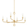 Troy Lighting Orson Vintage Gold Leaf 30.75W X 30.75L X 18.75H Chandelier