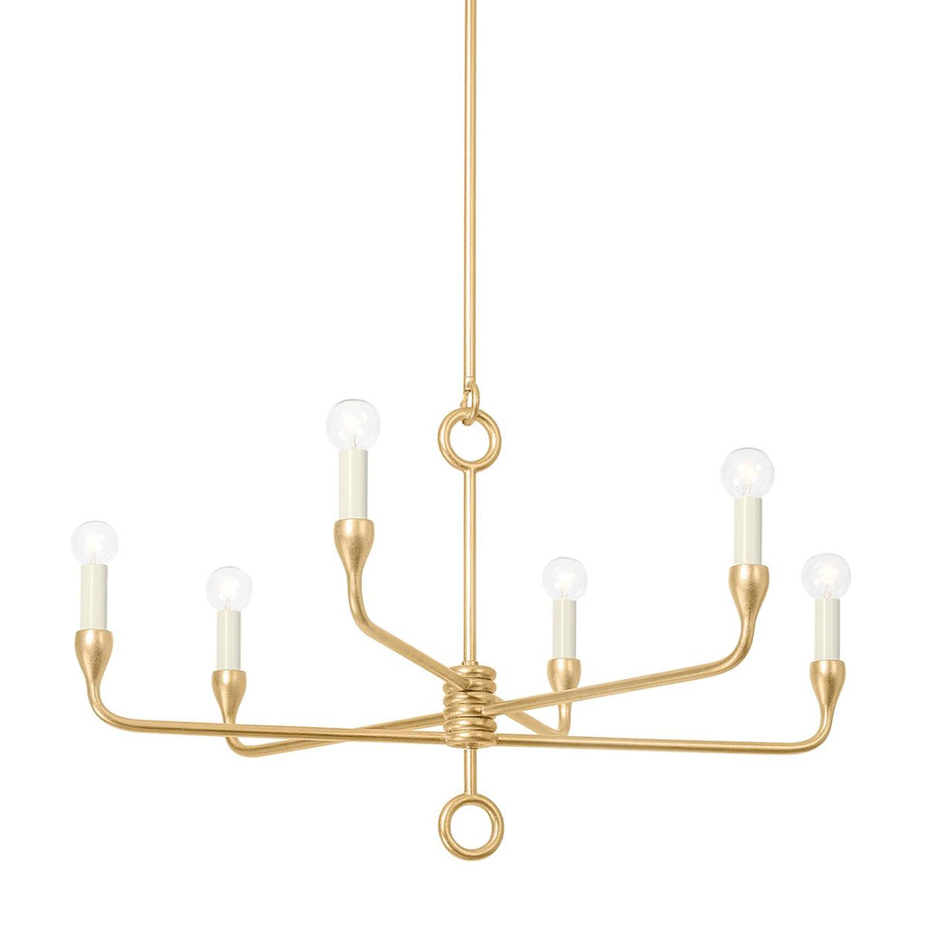 Troy Lighting Orson VINTAGE GOLD LEAF 30.75W x 30.75L x 18.75H Chandelier