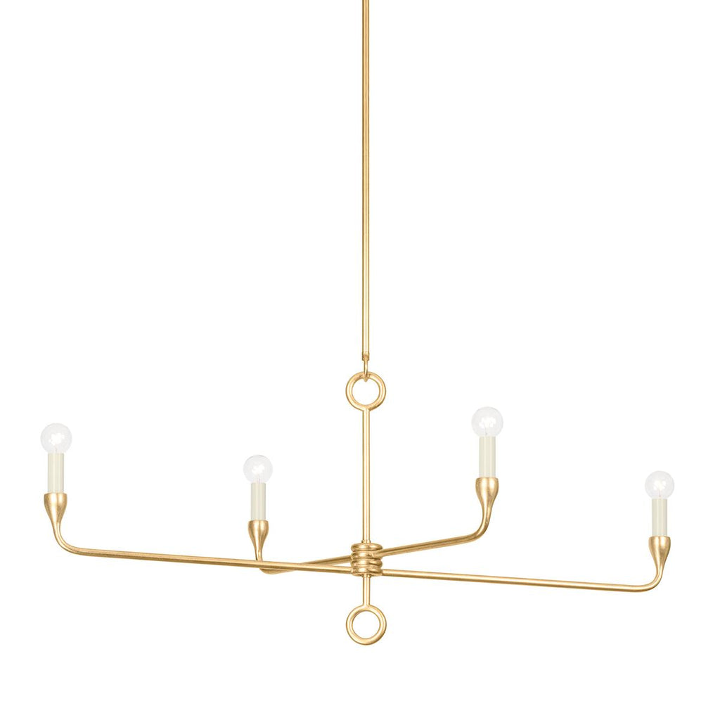 Troy Lighting Orson VINTAGE GOLD LEAF 2W x 44L x 18H Pendant