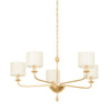 Troy Lighting Osmond Vintage Gold Leaf 36W X 36L X 23.5H Chandelier