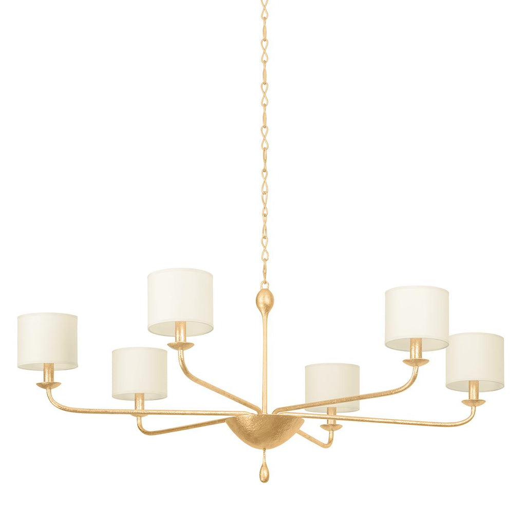 Troy Lighting Osmond VINTAGE GOLD LEAF 49.5W x 49.5L x 23.5H Chandelier