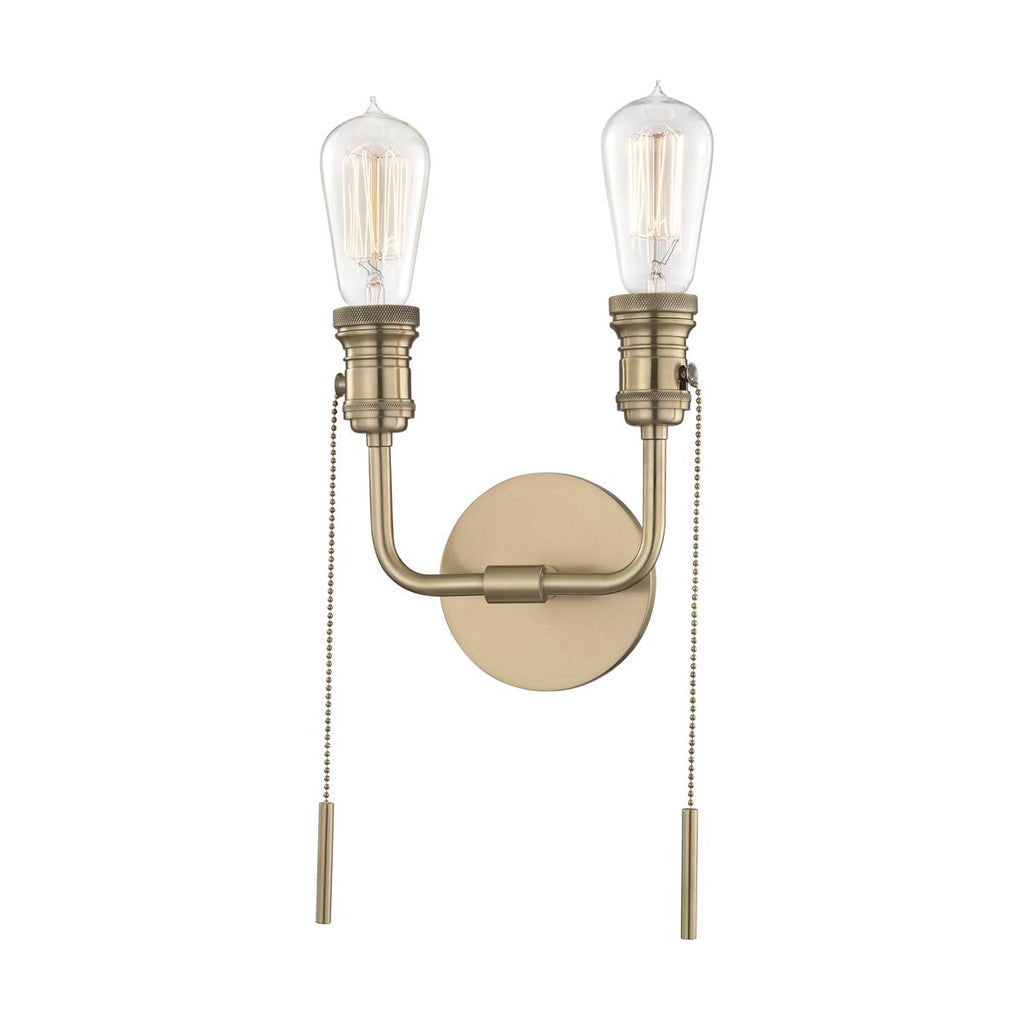 Mitzi Lexi Aged Brass 7.75W x 7.75L x 13H Wall Sconce