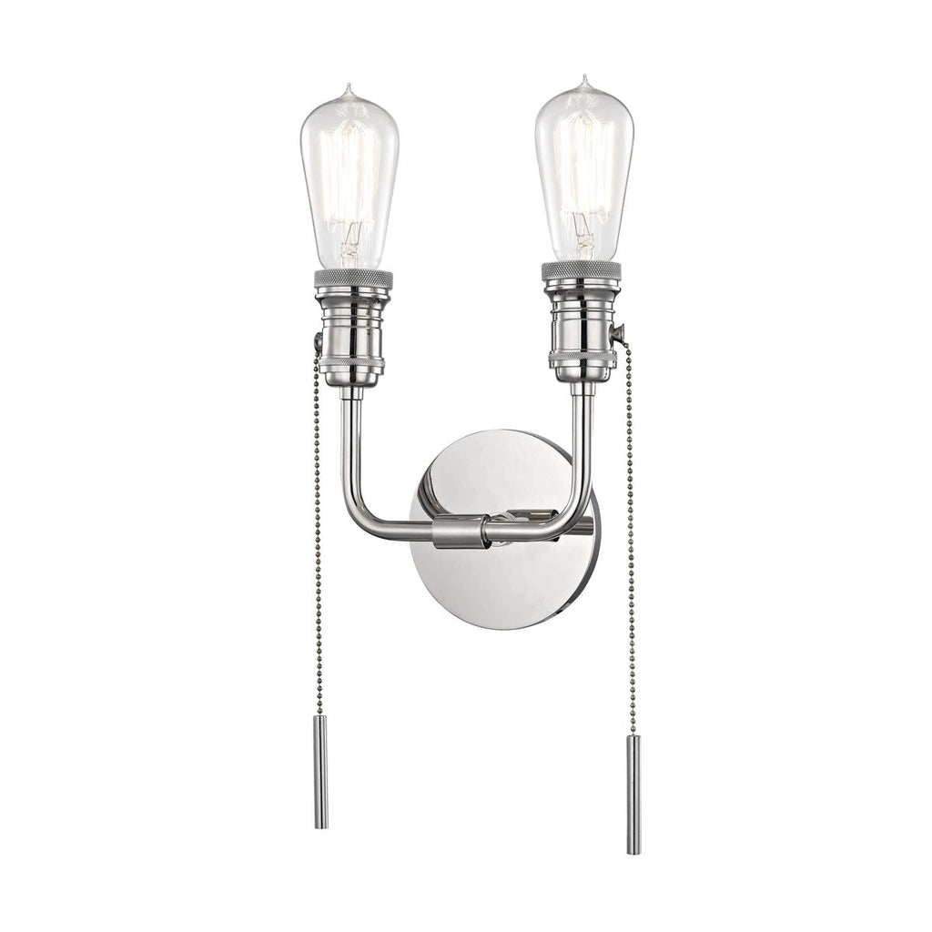 Mitzi Lexi Polished Nickel 7.75W x 7.75L x 13H Wall Sconce