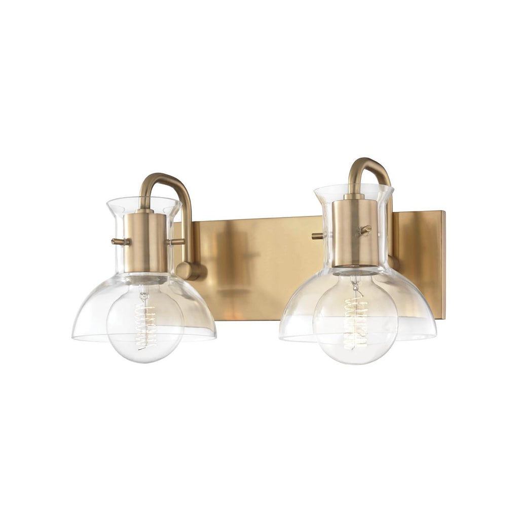 Mitzi Riley Aged Brass 14.5W x 14.5L x 7H Wall Sconce