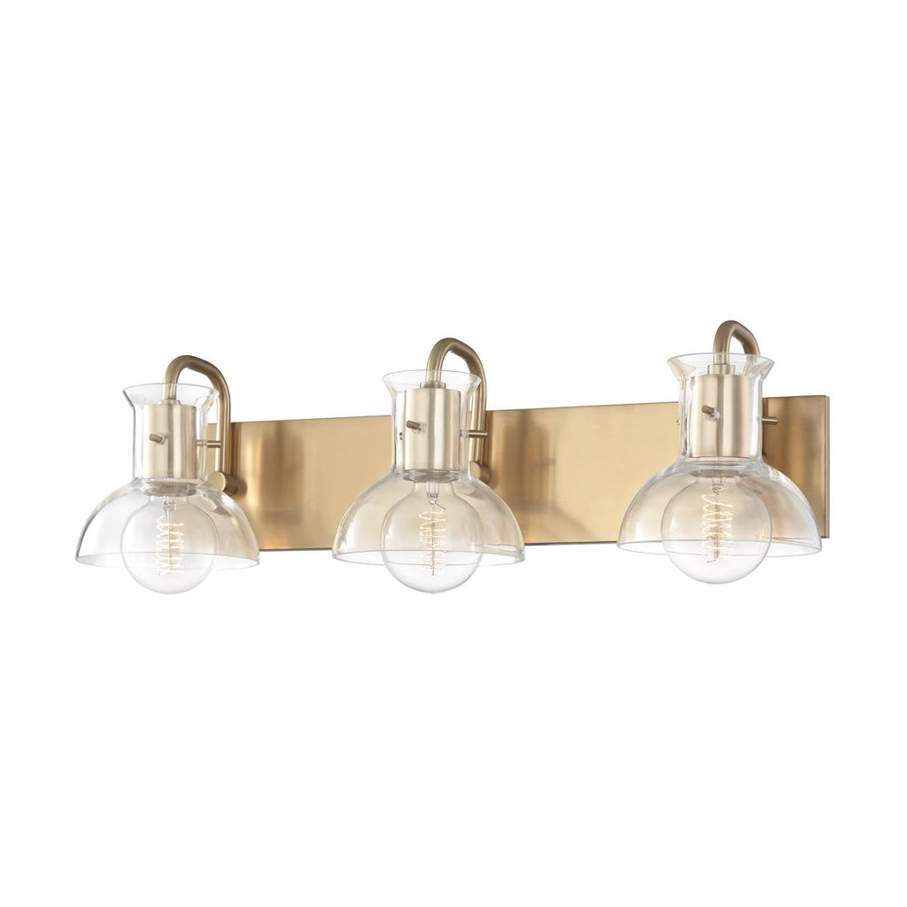 Mitzi Riley Aged Brass 24W x 24L x 7H Wall Sconce