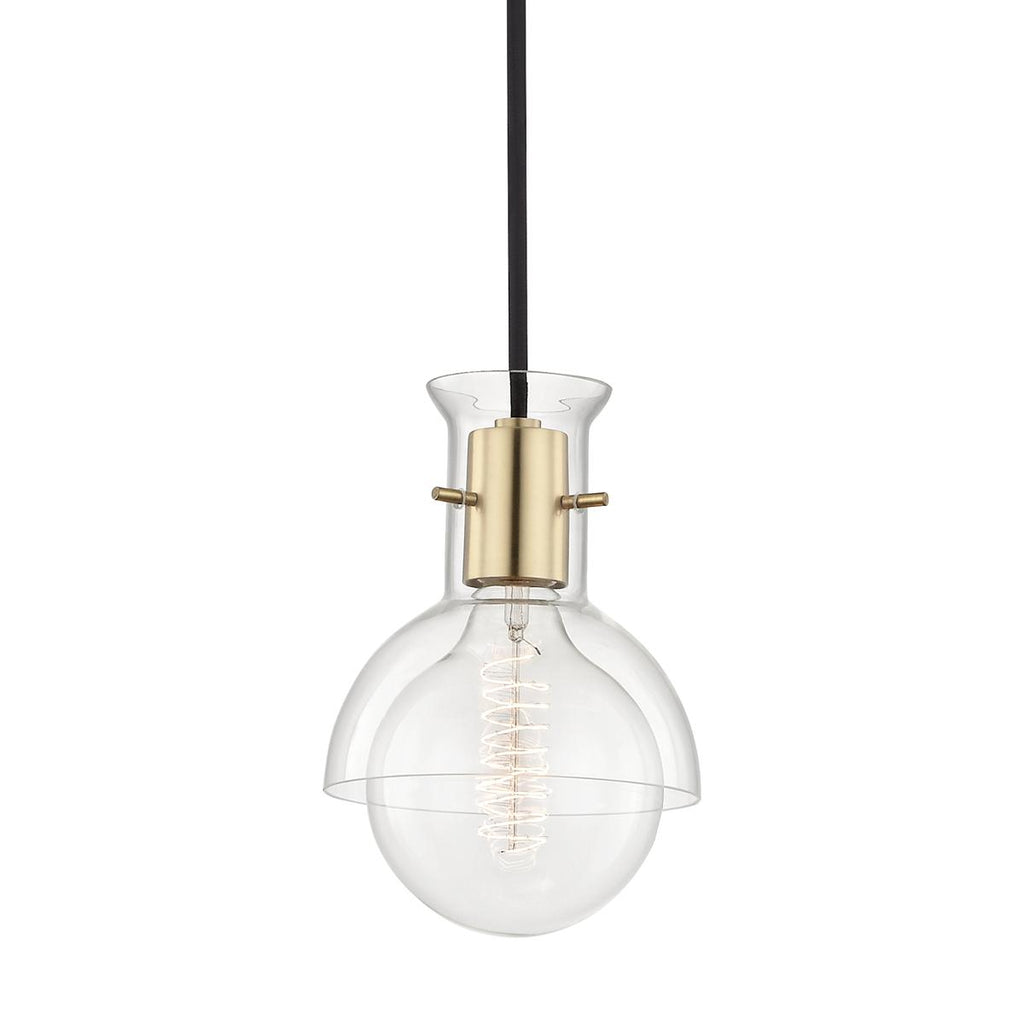 Mitzi Riley Aged Brass 6.25W x 6.25L x 7.5H Pendant