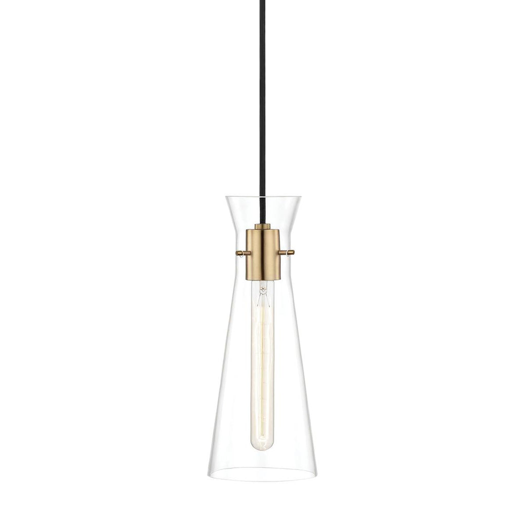 Mitzi Anya Aged Brass 5.5W x 5.5L x 14.5H Pendant