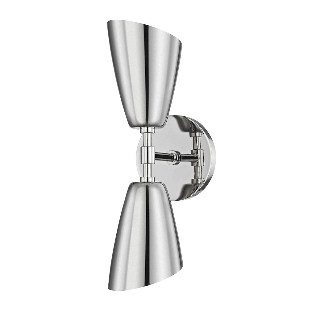 Mitzi Kai Polished Nickel 4.75W x 4.75L x 15H Wall Sconce