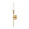 Mitzi Tara Aged Brass 4.75W X 4.75L X 23.5H Wall Sconce