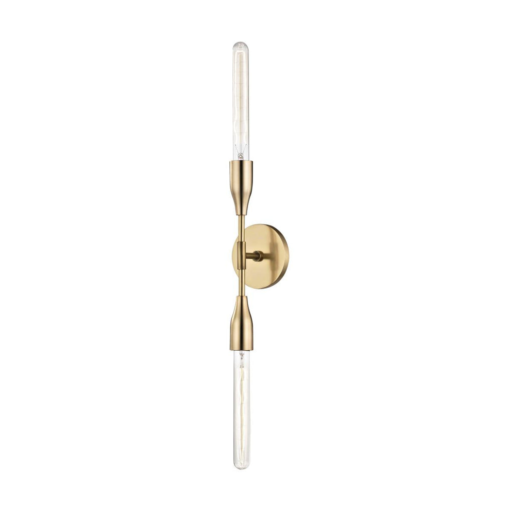 Mitzi Tara Aged Brass 4.75W x 4.75L x 30H Wall Sconce