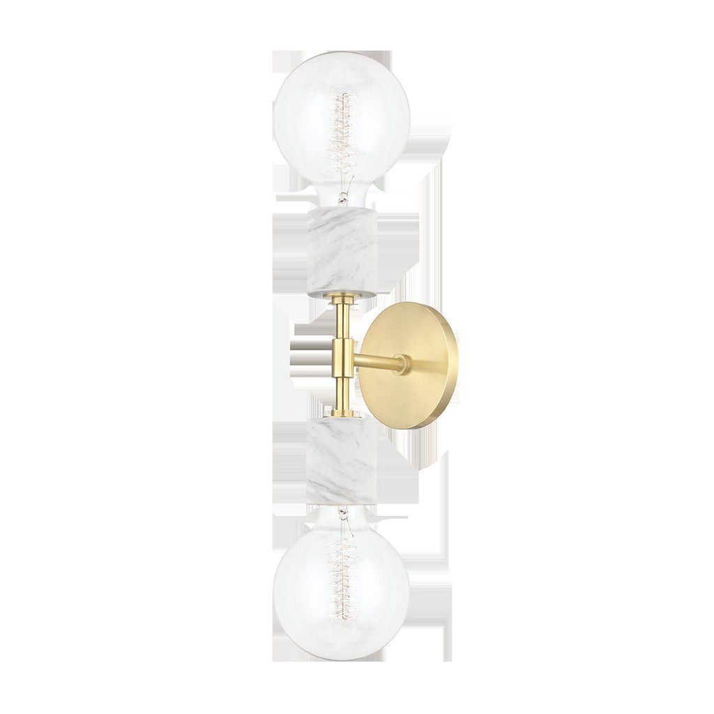 Mitzi Asime Aged Brass 5W x 5L x 20.75H Wall Sconce