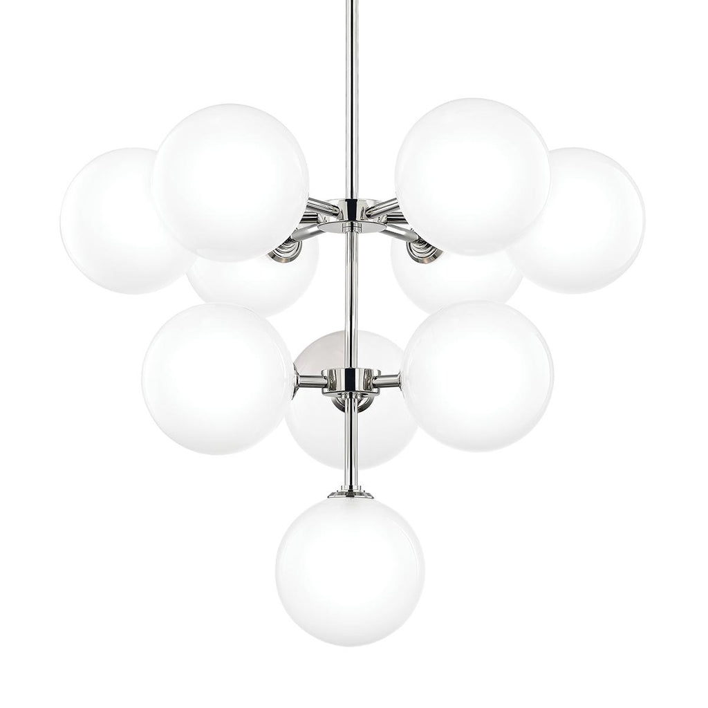 Mitzi Ashleigh Polished Nickel 29.75W x 29.75L x 25H Chandelier