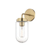 Mitzi Clara Aged Brass 4.75W X 4.75L X 12.5H Wall Sconce