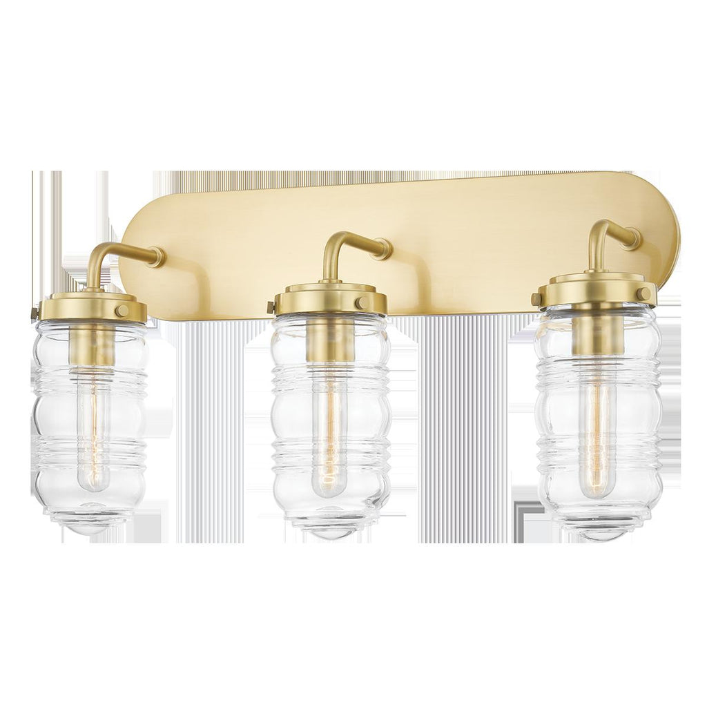 Mitzi Clara Aged Brass 22W x 22L x 12.5H Wall Sconce