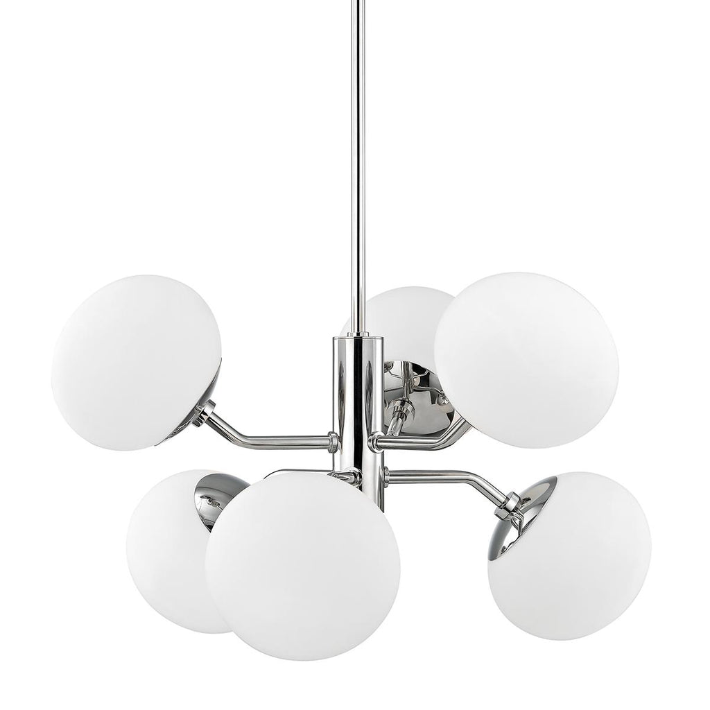 Mitzi Estee Polished Nickel 28W x 28L x 15H Chandelier