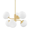 Mitzi Estee Aged Brass 28W X 28L X 15H Chandelier