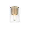 Mitzi Lula Aged Brass 5.25W X 5.25L X 8H Flush Mount