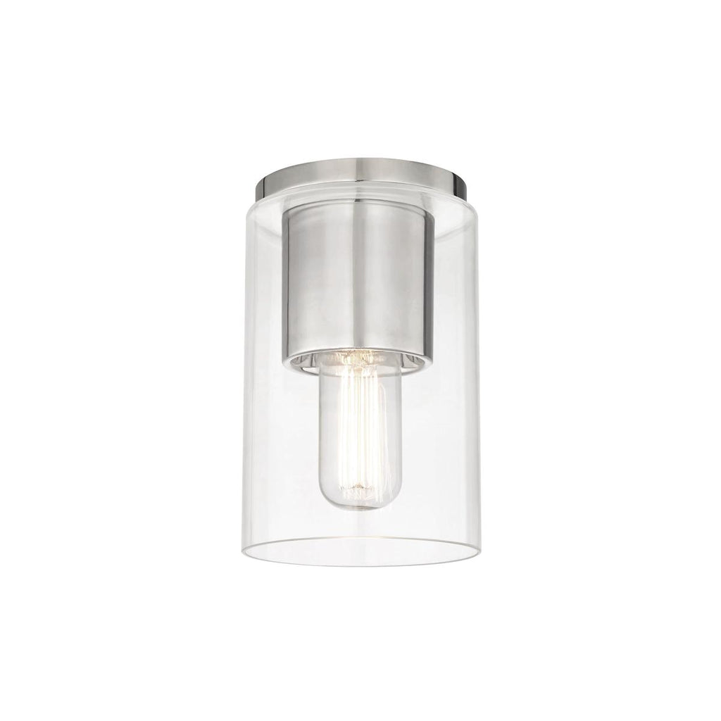 Mitzi Lula Polished Nickel 5.25W x 5.25L x 8H Flush Mount