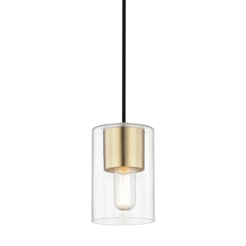 Mitzi Lula Aged Brass 5.25W x 5.25L x 8H Pendant