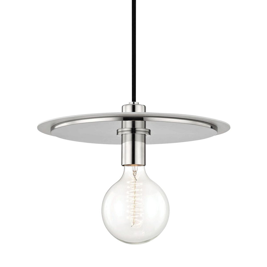 Mitzi Milo Polished Nickel/white 14W x 14L x 10H Pendant