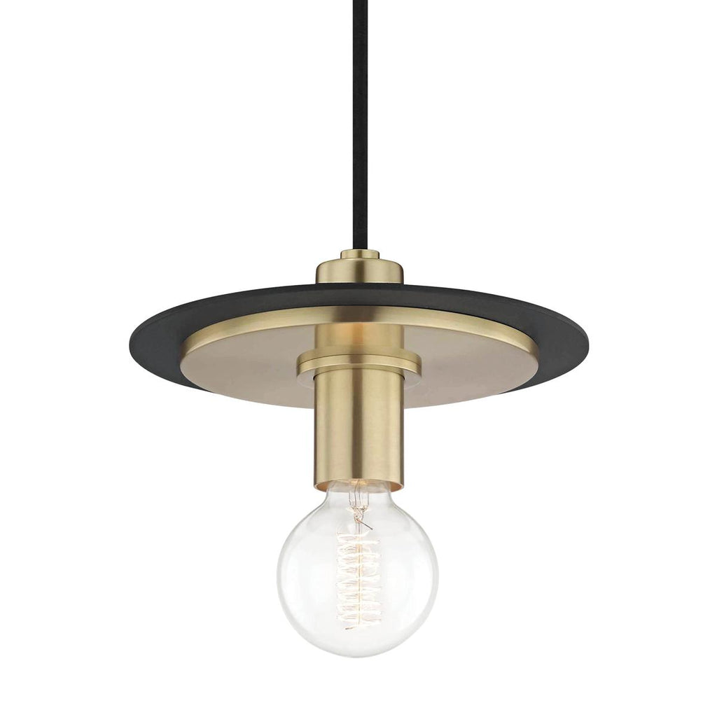 Mitzi Milo Aged Brass/black 9W x 9L x 7.75H Pendant