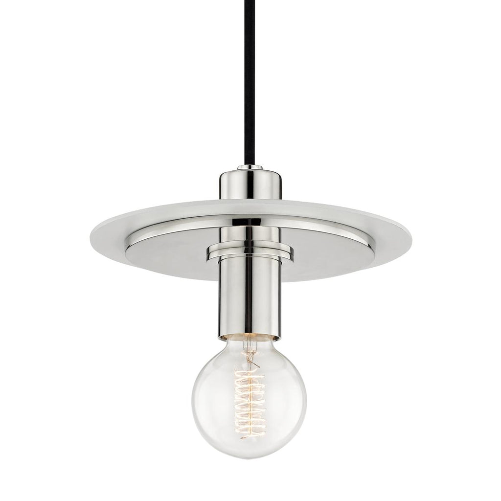 Mitzi Milo Polished Nickel/white 9W x 9L x 7.75H Pendant