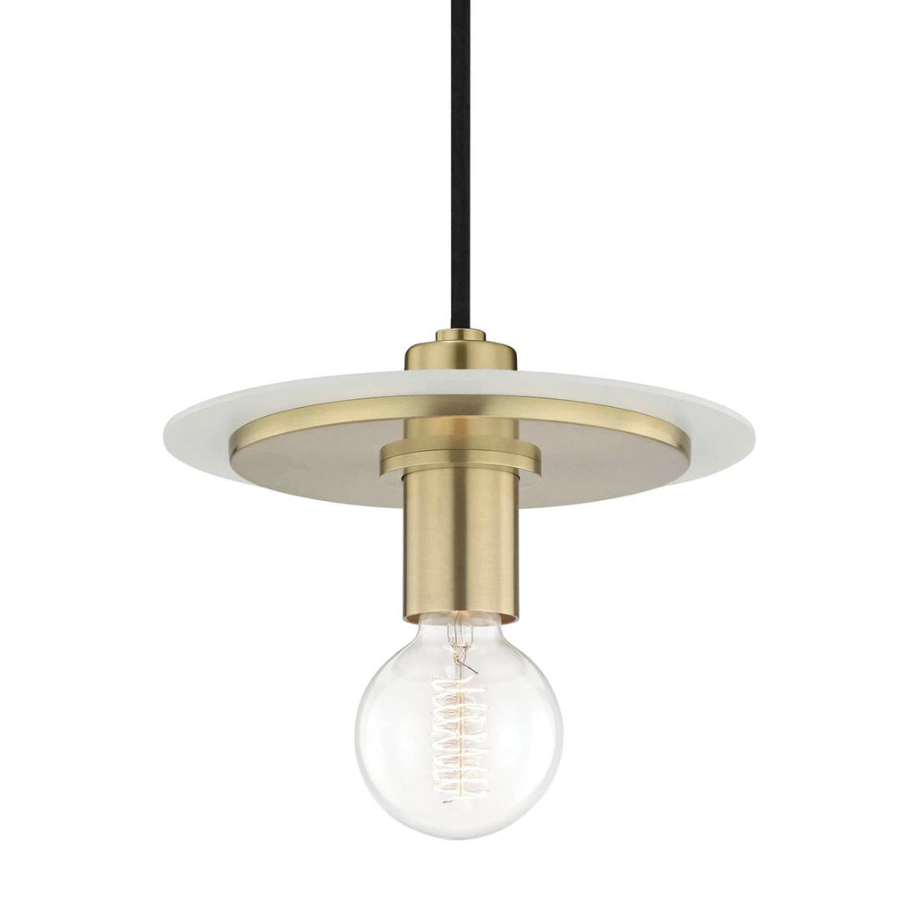 Mitzi Milo Aged Brass/soft Off White 9W x 9L x 7.75H Pendant