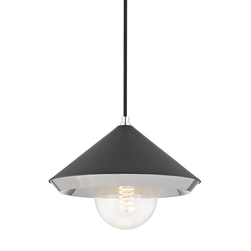 Mitzi Marnie Polished Nickel/black 12.5W x 12.5L x 9H Pendant