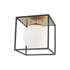 Mitzi Aira Aged Brass/Black 9.5W X 9.5L X 9.5H Flush Mount