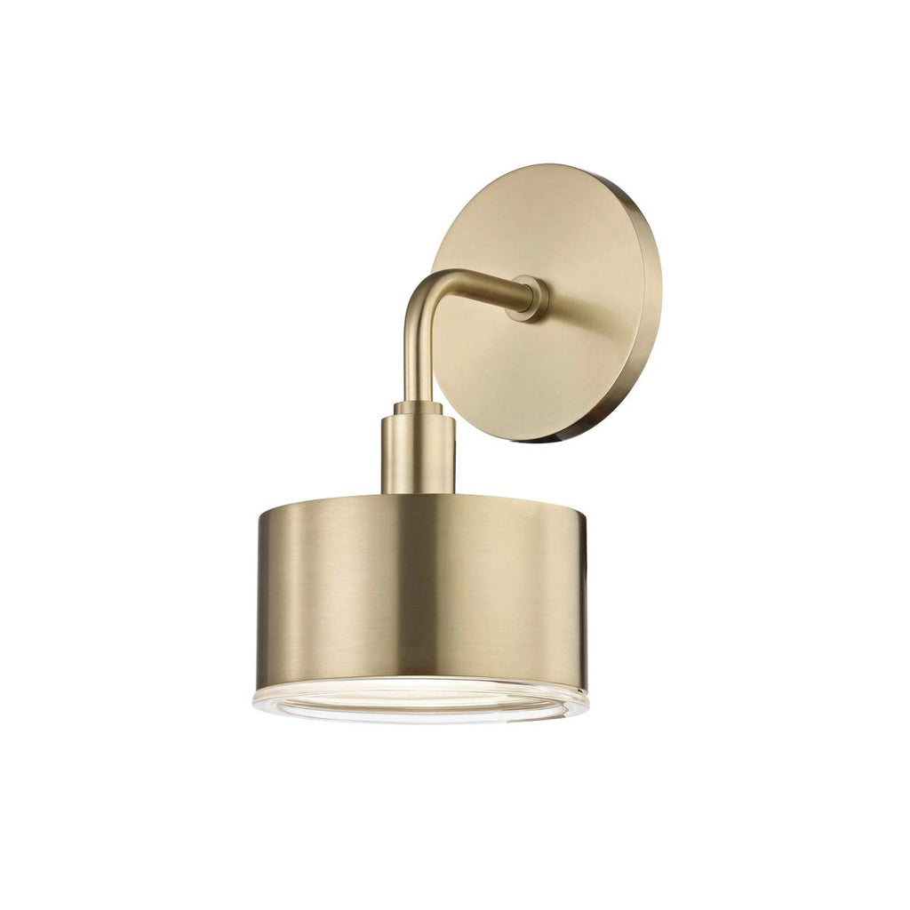 Mitzi Nora Aged Brass 5.25W x 5.25L x 9.5H Wall Sconce