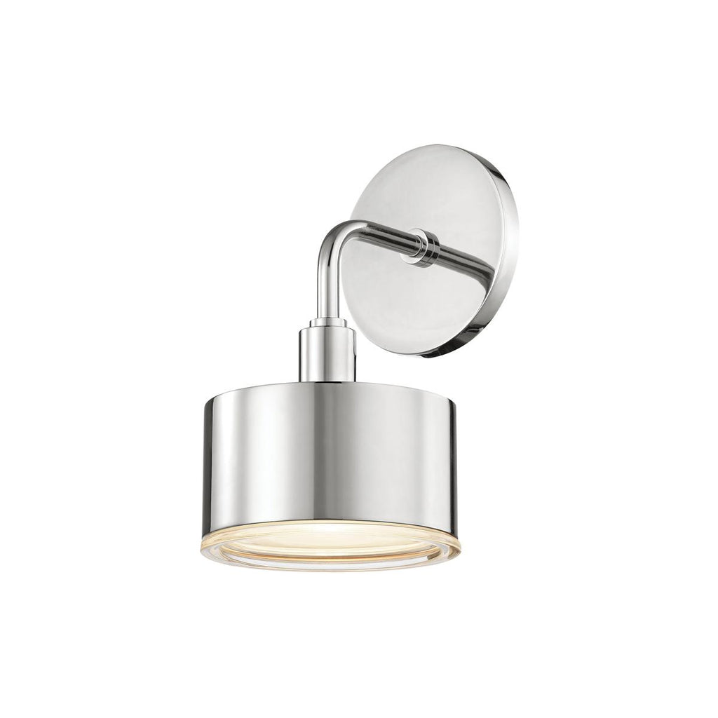 Mitzi Nora Polished Nickel 5.25W x 5.25L x 9.5H Wall Sconce