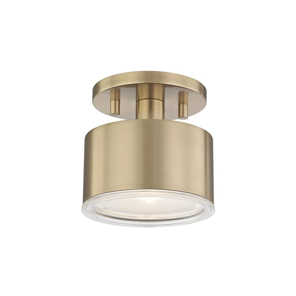 Mitzi Nora Aged Brass 5.25W x 5.25L x 5.25H Semi-Flush Mount