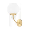 Mitzi Carrie Aged Brass 7.5W X 7.5L X 14.75H Wall Sconce