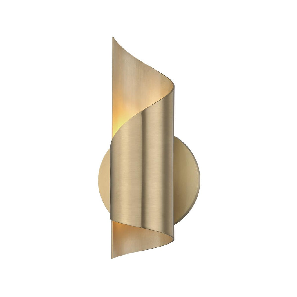 Mitzi Evie Aged Brass 4.75W x 4.75L x 9.75H Wall Sconce