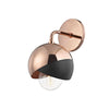 Mitzi Emma Polished Copper/Black 6W X 6L X 11.5H Wall Sconce