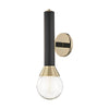 Mitzi Via Polished Brass/Black 5W X 5L X 16.75H Wall Sconce