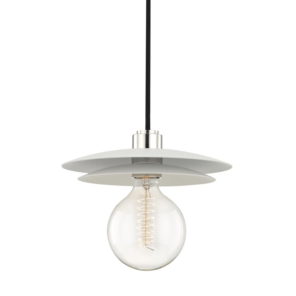 Mitzi Milla Polished Nickel/white 10.25W x 10.25L x 8.75H Pendant