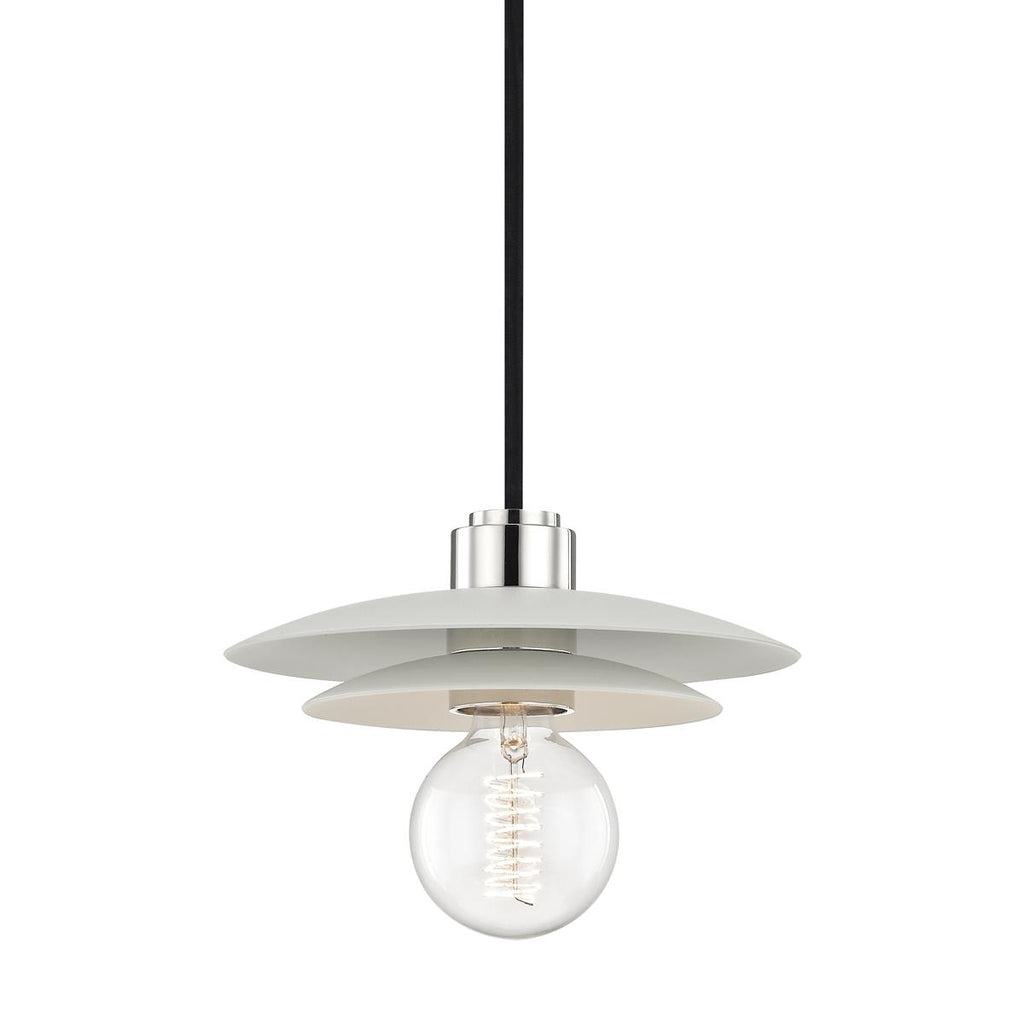 Mitzi Milla Polished Nickel/white 8W x 8L x 7H Pendant