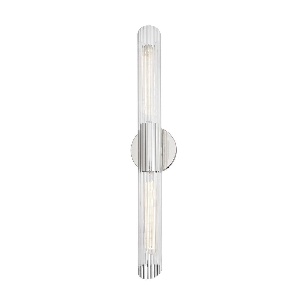 Mitzi Cecily Polished Nickel 4.75W x 4.75L x 24.75H Wall Sconce