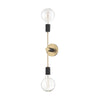 Mitzi Astrid Aged Brass/Black 4.75W X 4.75L X 18H Wall Sconce