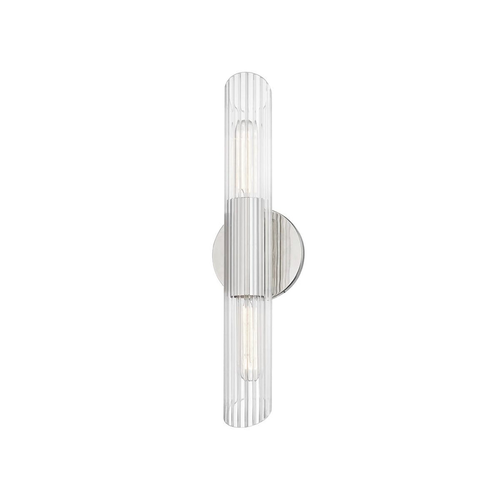 Mitzi Cecily Polished Nickel 4.75W x 4.75L x 17.25H Wall Sconce