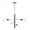 Mitzi Astrid Aged Brass/Black 24W X 24L X 20H Chandelier