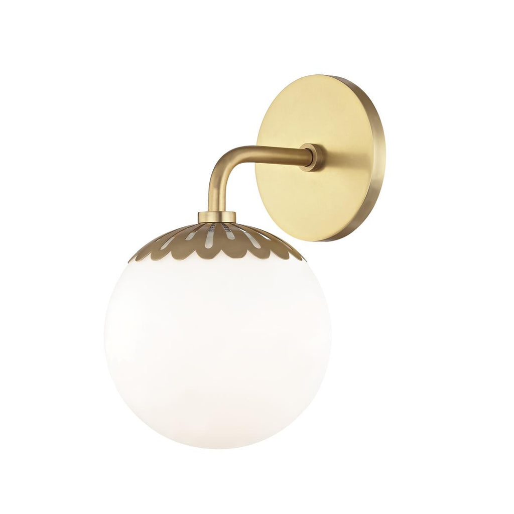 Mitzi Paige Aged Brass 6.25W x 6.25L x 11H Wall Sconce