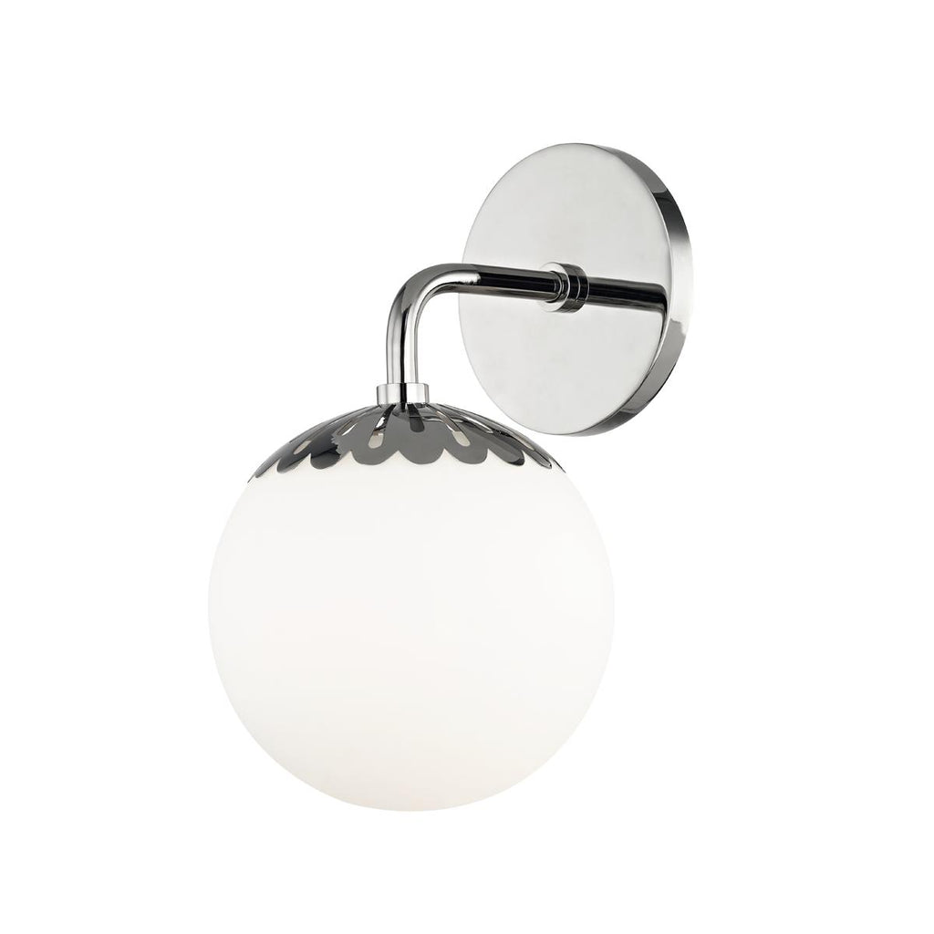 Mitzi Paige Polished Nickel 6.25W x 6.25L x 11H Wall Sconce