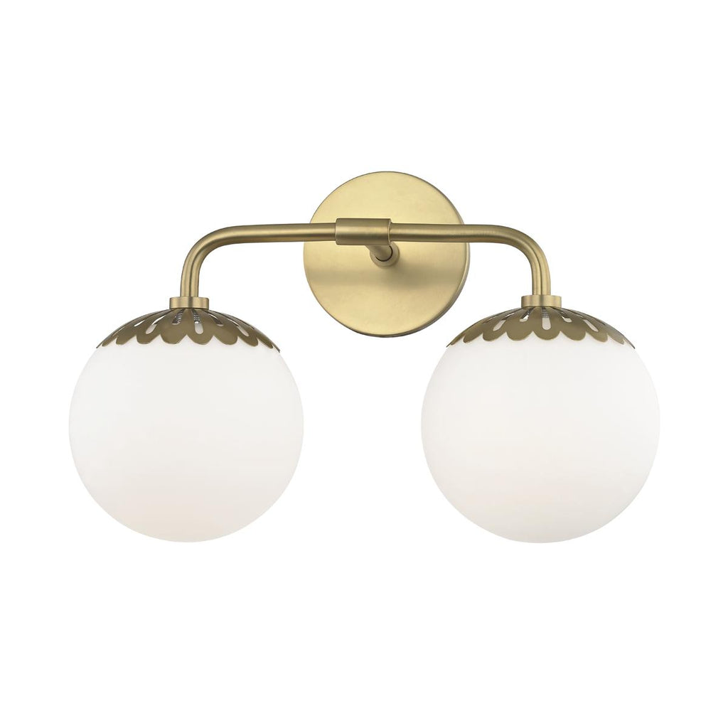 Mitzi Paige Aged Brass 15W x 15L x 10.5H Wall Sconce