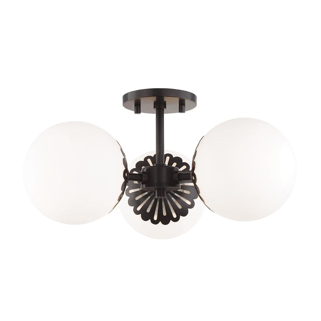 Mitzi Paige Old Bronze 16.25W x 16.25L x 7.75H Semi-Flush Mount